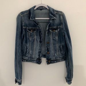 American Eagle Women’s Distressed Jean Jacket M